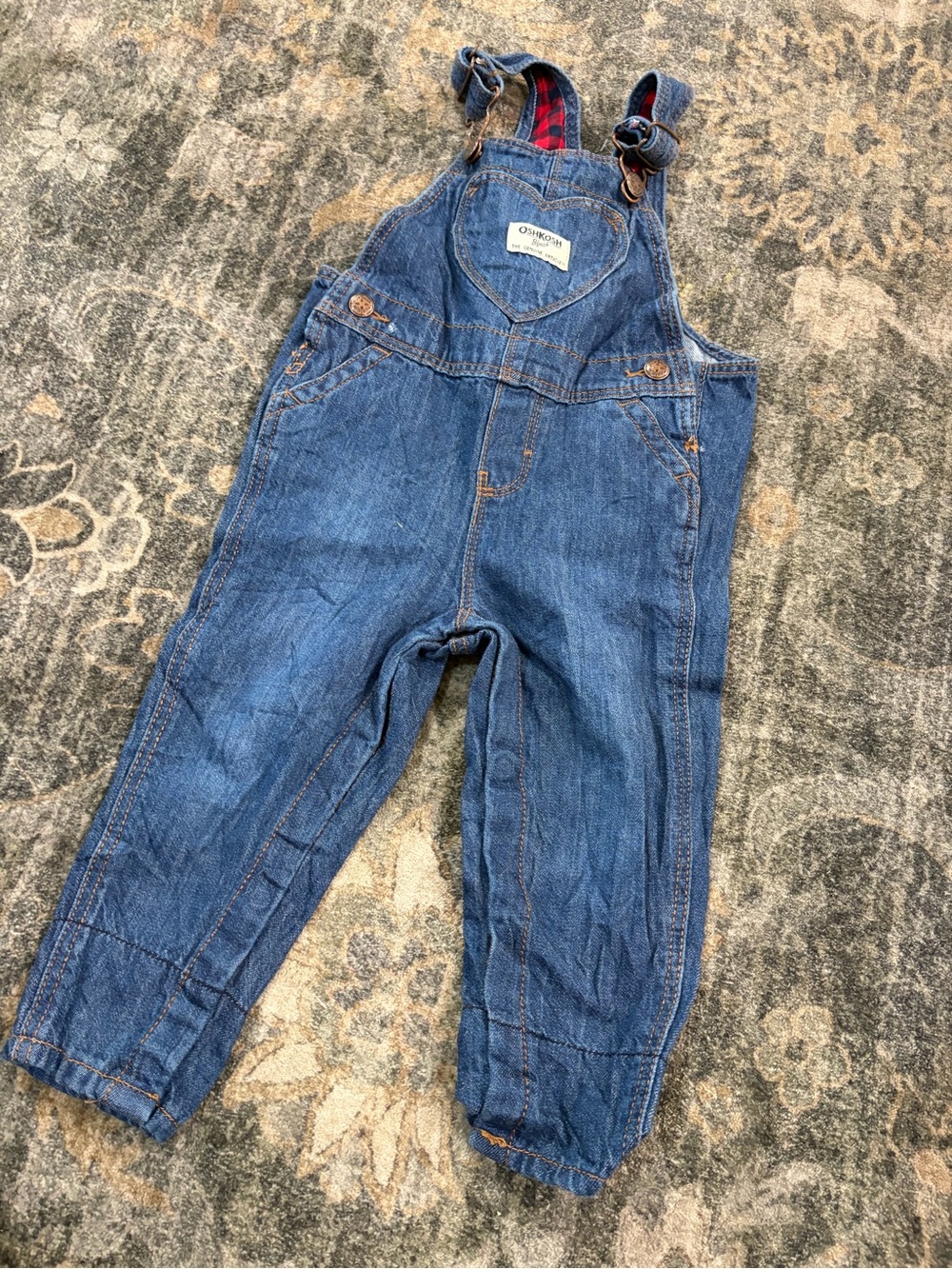 OshKosh B'gosh Dark Blue Denim Kids Overalls